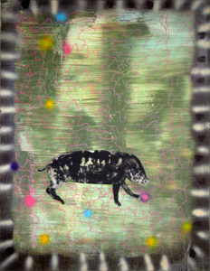 Christine Krämer · Wotan · 1989 · 130 x 170 cm · oil, acrylic, dispersion and spray on canvas Christine Krämer · Wotan · 1989 · 130 x 170 cm · oil, acrylic, dispersion and spray on canvas