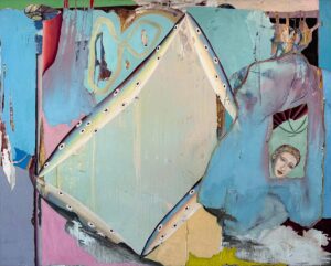 Christine Krämer · Astronaut 26 · 2023 · 130 x 150 cm · oil and acrylic on canvas Christine Krämer · Astronaut 26 · 2023 · 130 x 150 cm · oil and acrylic on canvas