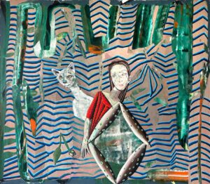 Christine Krämer · Ghost (Astronaut) · 2020 · 140 x 150 cm · oil on canvas Christine Krämer · Ghost (Astronaut) · 2020 · 140 x 150 cm · oil on canvas