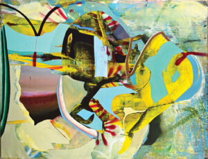 Christine Krämer (Landscapes) · Firefly · 2025 · 130 x 170 cm · oil, acrylic, and spray on canvas