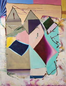 Christine Krämer (Landscapes) · April · 2025 · 170 x 130 cm · oil, acrylic, and spray on canvas