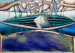 Christine Krämer · Astronaut 16 · 2020 · 85 x 120 cm · oil on canvas Christine Krämer · Astronaut 16 · 2020 · 85 x 120 cm · oil on canvas