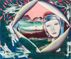 Christine Krämer · Astronaut 22 · 2021 · 50 x 60 cm · oil on canvas