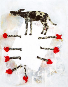 Christine Krämer · Untitled · 1991 · 140 x 180 cm · oil, acrylic, dispersion, spray on canvas Christine Krämer · Untitled · 1991 · 140 x 180 cm · oil, acrylic, dispersion, spray on canvas