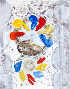 Christine Krämer · Untitled · 1991 · 140 x 180 cm · oil, acrylic, dispersion, spray on canvas Christine Krämer · Untitled · 1991 · 140 x 180 cm · oil, acrylic, dispersion, spray on canvas